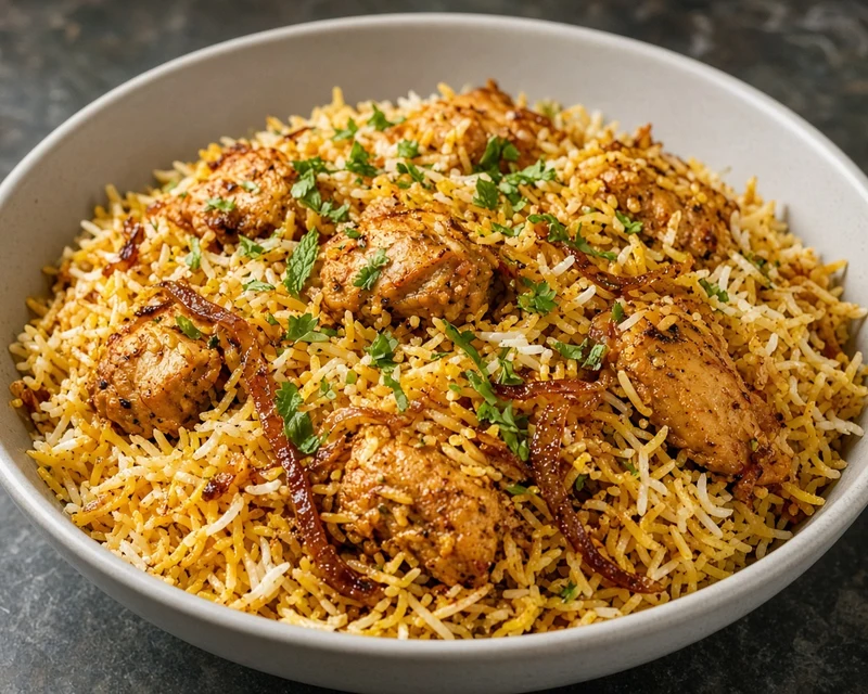 Boneless chicken biryani in Calgary - Aroma Of India, downtown Calgary